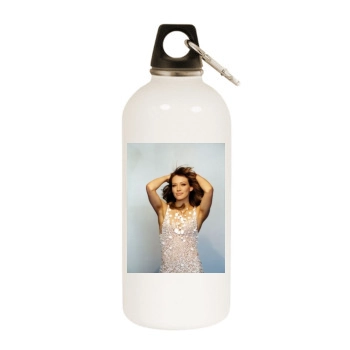 Hilary Duff White Water Bottle With Carabiner