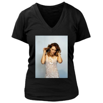 Hilary Duff Women's Deep V-Neck TShirt