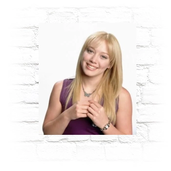 Hilary Duff Metal Wall Art