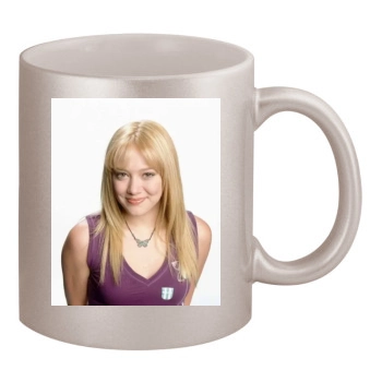 Hilary Duff 11oz Metallic Silver Mug