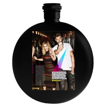 Hilary Duff Round Flask