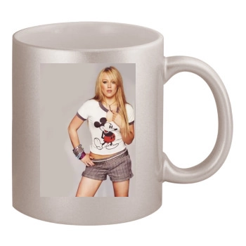 Hilary Duff 11oz Metallic Silver Mug