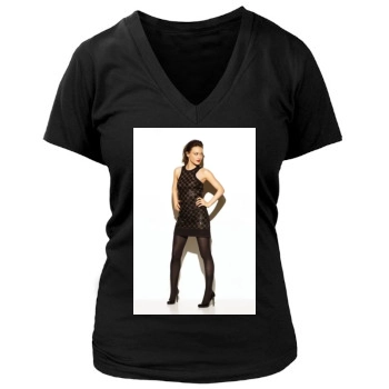 Hilary Duff Women's Deep V-Neck TShirt