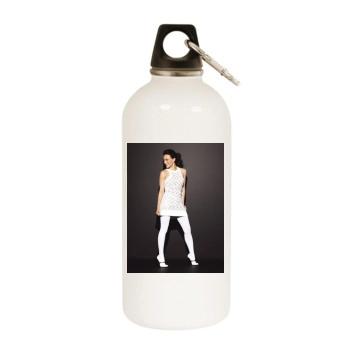 Hilary Duff White Water Bottle With Carabiner