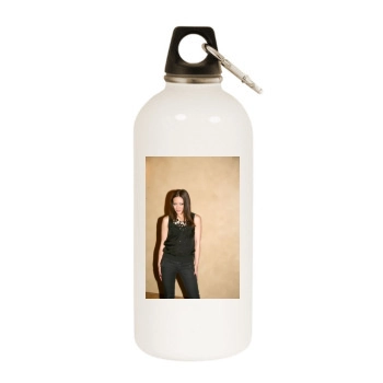 Hilary Duff White Water Bottle With Carabiner