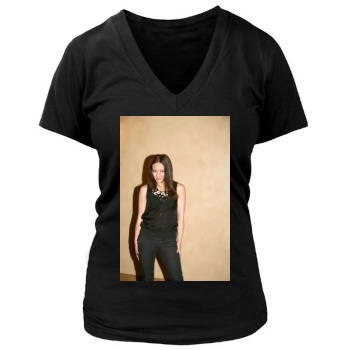 Hilary Duff Women's Deep V-Neck TShirt