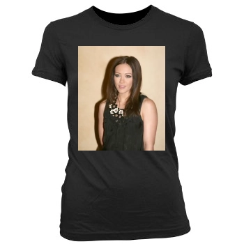 Hilary Duff Women's Junior Cut Crewneck T-Shirt