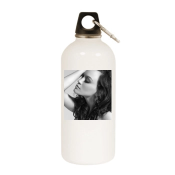 Hilary Duff White Water Bottle With Carabiner