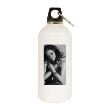 Hilary Duff White Water Bottle With Carabiner