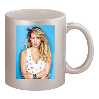 Hilary Duff 11oz Metallic Silver Mug