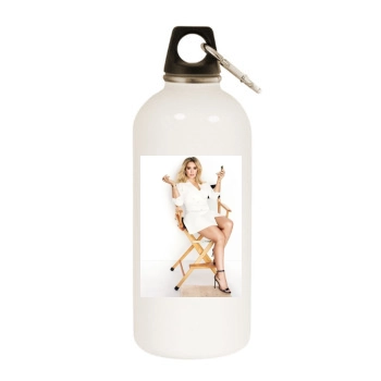 Hilary Duff White Water Bottle With Carabiner