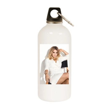 Hilary Duff White Water Bottle With Carabiner