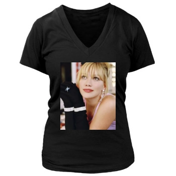 Hilary Duff Women's Deep V-Neck TShirt