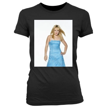 Hilary Duff Women's Junior Cut Crewneck T-Shirt