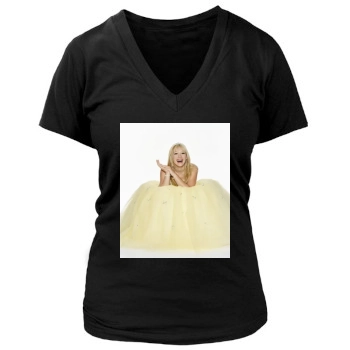 Hilary Duff Women's Deep V-Neck TShirt