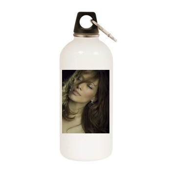 Hilary Duff White Water Bottle With Carabiner