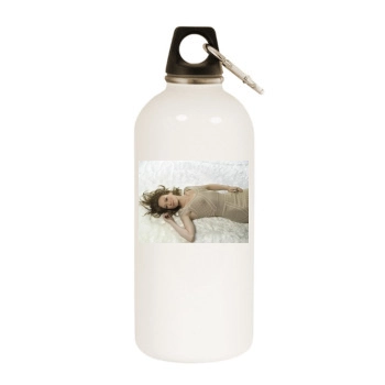 Hilary Duff White Water Bottle With Carabiner