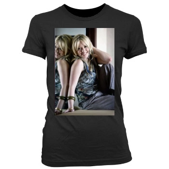 Hilary Duff Women's Junior Cut Crewneck T-Shirt