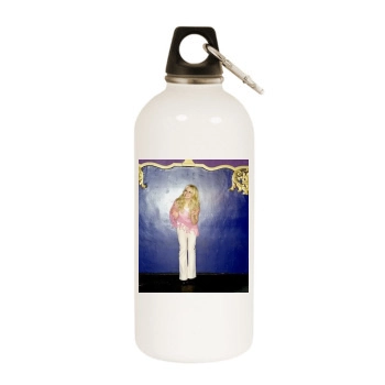 Hilary Duff White Water Bottle With Carabiner