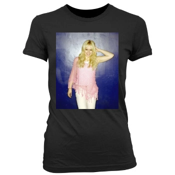 Hilary Duff Women's Junior Cut Crewneck T-Shirt