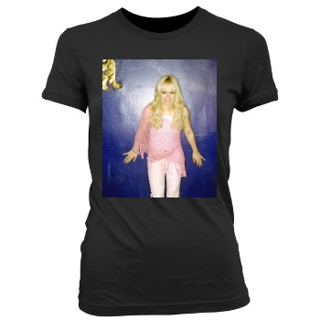 Hilary Duff Women's Junior Cut Crewneck T-Shirt