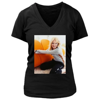 Hilary Duff Women's Deep V-Neck TShirt