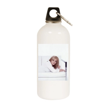 Hilary Duff White Water Bottle With Carabiner