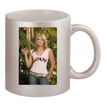 Hilary Duff 11oz Metallic Silver Mug