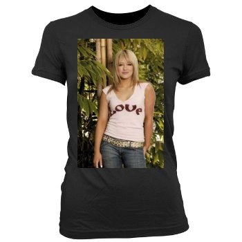 Hilary Duff Women's Junior Cut Crewneck T-Shirt