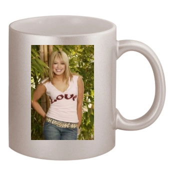 Hilary Duff 11oz Metallic Silver Mug