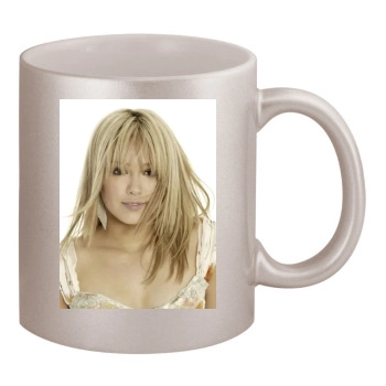 Hilary Duff 11oz Metallic Silver Mug