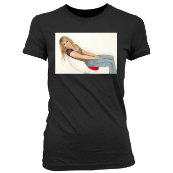 Hilary Duff Women's Junior Cut Crewneck T-Shirt