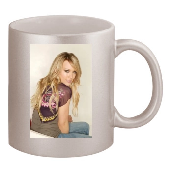 Hilary Duff 11oz Metallic Silver Mug