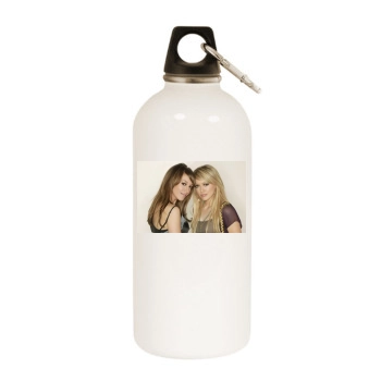 Hilary Duff White Water Bottle With Carabiner