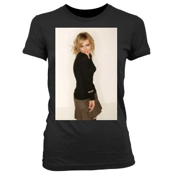 Hilary Duff Women's Junior Cut Crewneck T-Shirt