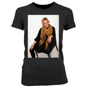 Hilary Duff Women's Junior Cut Crewneck T-Shirt