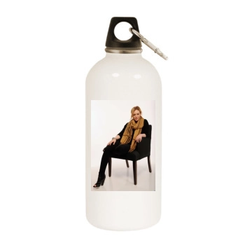 Hilary Duff White Water Bottle With Carabiner