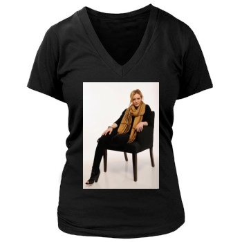 Hilary Duff Women's Deep V-Neck TShirt