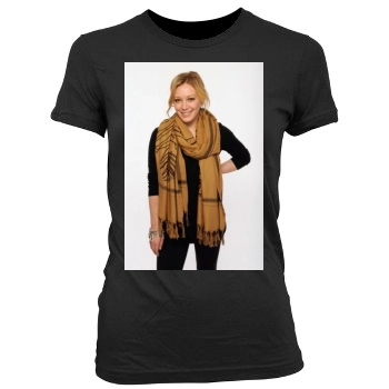 Hilary Duff Women's Junior Cut Crewneck T-Shirt