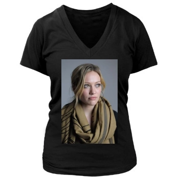 Hilary Duff Women's Deep V-Neck TShirt