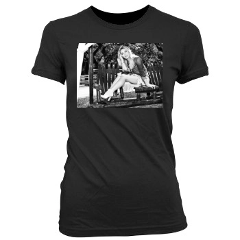 Hilary Duff Women's Junior Cut Crewneck T-Shirt