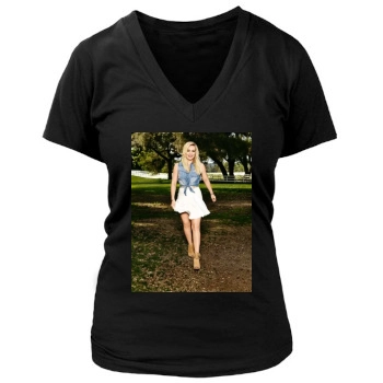 Hilary Duff Women's Deep V-Neck TShirt