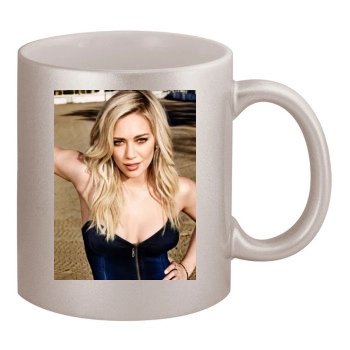 Hilary Duff 11oz Metallic Silver Mug