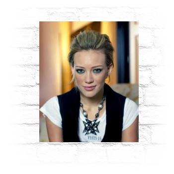 Hilary Duff Metal Wall Art