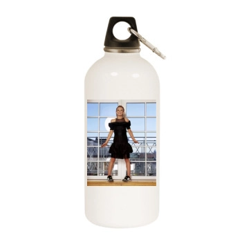 Hilary Duff White Water Bottle With Carabiner