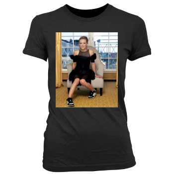 Hilary Duff Women's Junior Cut Crewneck T-Shirt