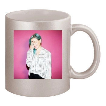 Hilary Duff 11oz Metallic Silver Mug