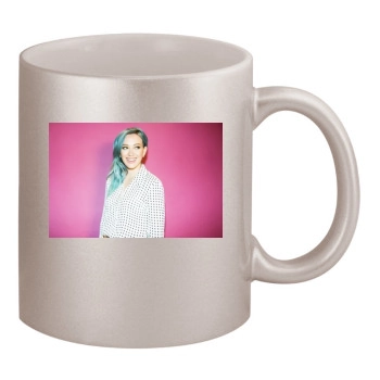 Hilary Duff 11oz Metallic Silver Mug