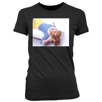 Hilary Duff Women's Junior Cut Crewneck T-Shirt