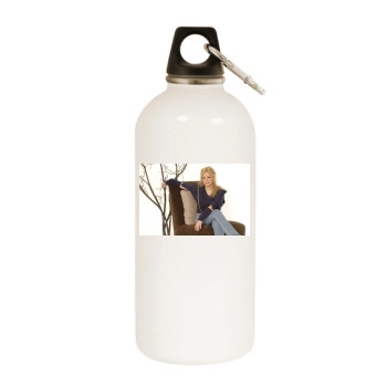 Hilary Duff White Water Bottle With Carabiner